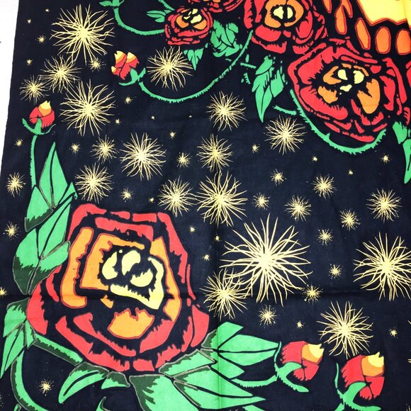 Grateful Dead Steal Your Face Tapestry Black Background 60x80 Tap1 - Picture 4 of 4